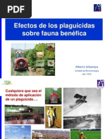 Efecto de los plaguicidas sobre fauna útil