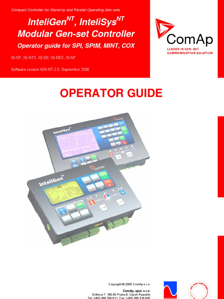 Inteligen Comap - Operator Guide | PDF