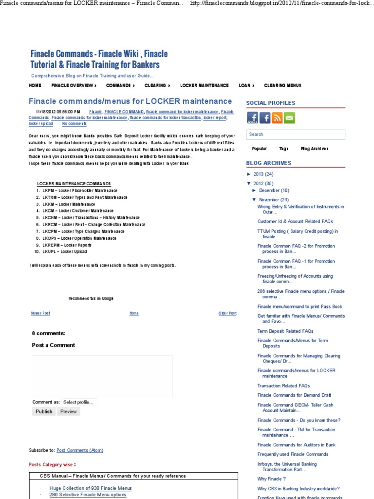 Finacle Cbs Manual