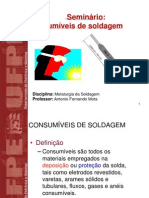 CONSUMÍVEIS DE SOLDAGEM 3  slides