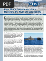 Download Kona Blues Ocean Aquaculture Marketing the Myth of Sustainability by Food and Water Watch SN16264359 doc pdf