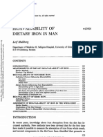 Bioavailability of Dietary Iron in Man