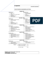 Plan de Estudios Ing Electrica