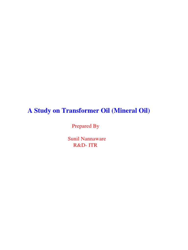 Transformer Oil | PDF | Electrical Breakdown | Density