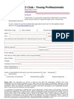 Unesco Young Pro - Membership Form