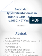 Neonatal Hyperbilirubinemia in Infants With G6PD
