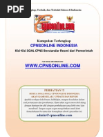 Download 11 SERI PANDUAN SUKSES - BENTUK SOAL CPNSpdf by akhedy87 SN162682745 doc pdf