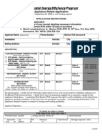 Appliance Rebate Application 6-02-09