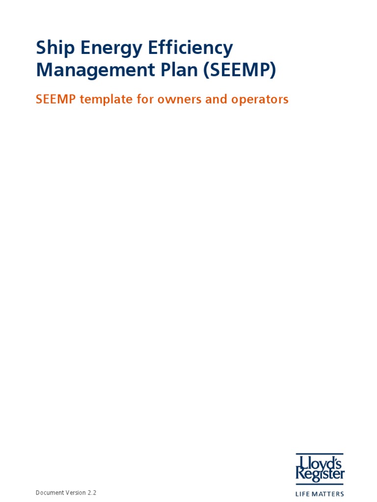 SEEMP | PDF | Program Optimization | Ships