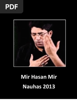 Mir Hasan Mir Nauhas 2012 2013 scribd