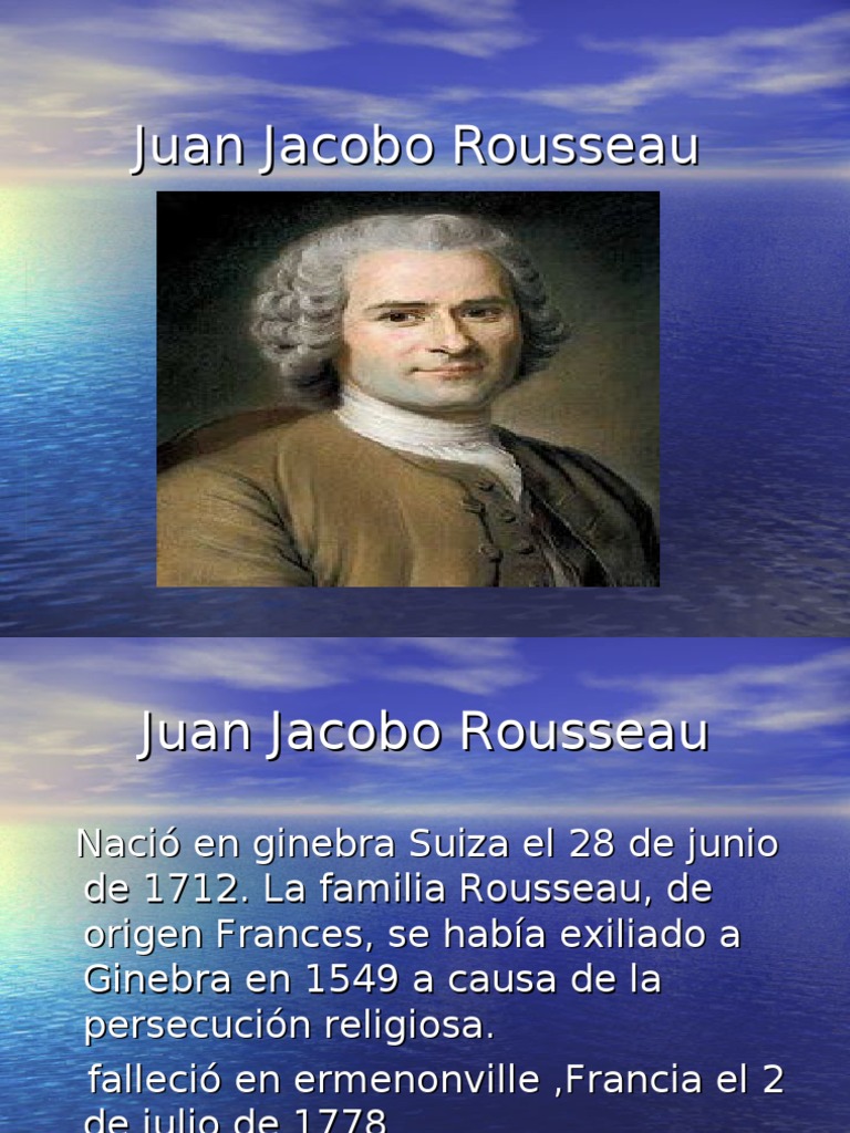 Juan Jacobo Rousseau