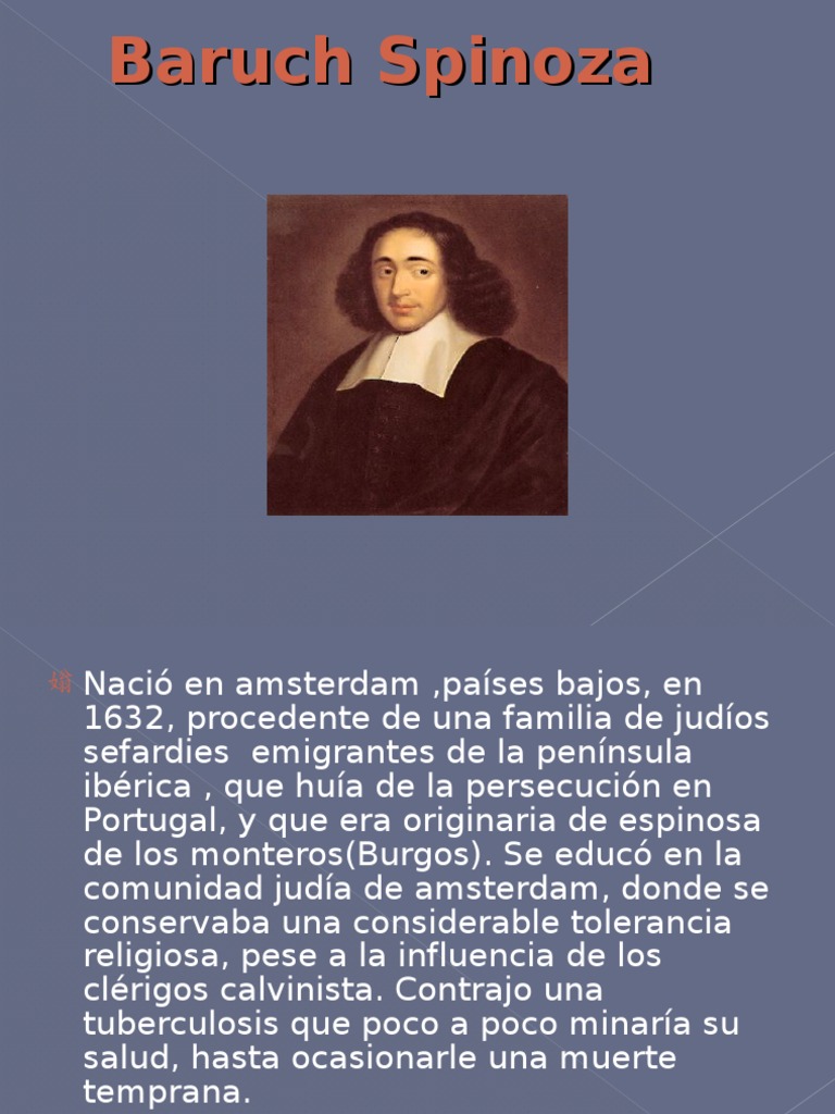 Baruch Spinoza | PDF | Baruch Spinoza | Religión y creencia