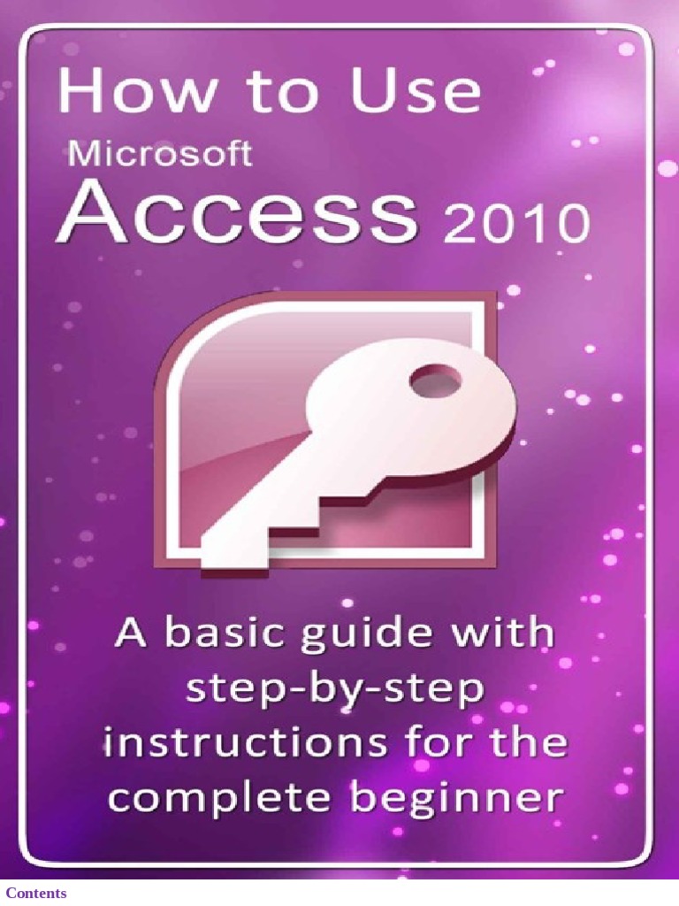 How To Use Microsoft Access 2010 | PDF