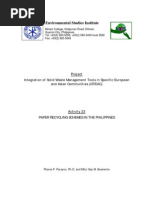 Download StudyReport Paper Recycling Research Philippineswork Results by Mora Joram SN162707732 doc pdf