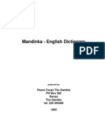English Mandinka Dictionary