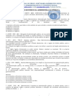 15 Exercicio de Administrativo - Conceito de Adm Publica