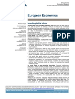 Credit Suisse, European Economics, Aug 19, 2013. "Investing in the future".