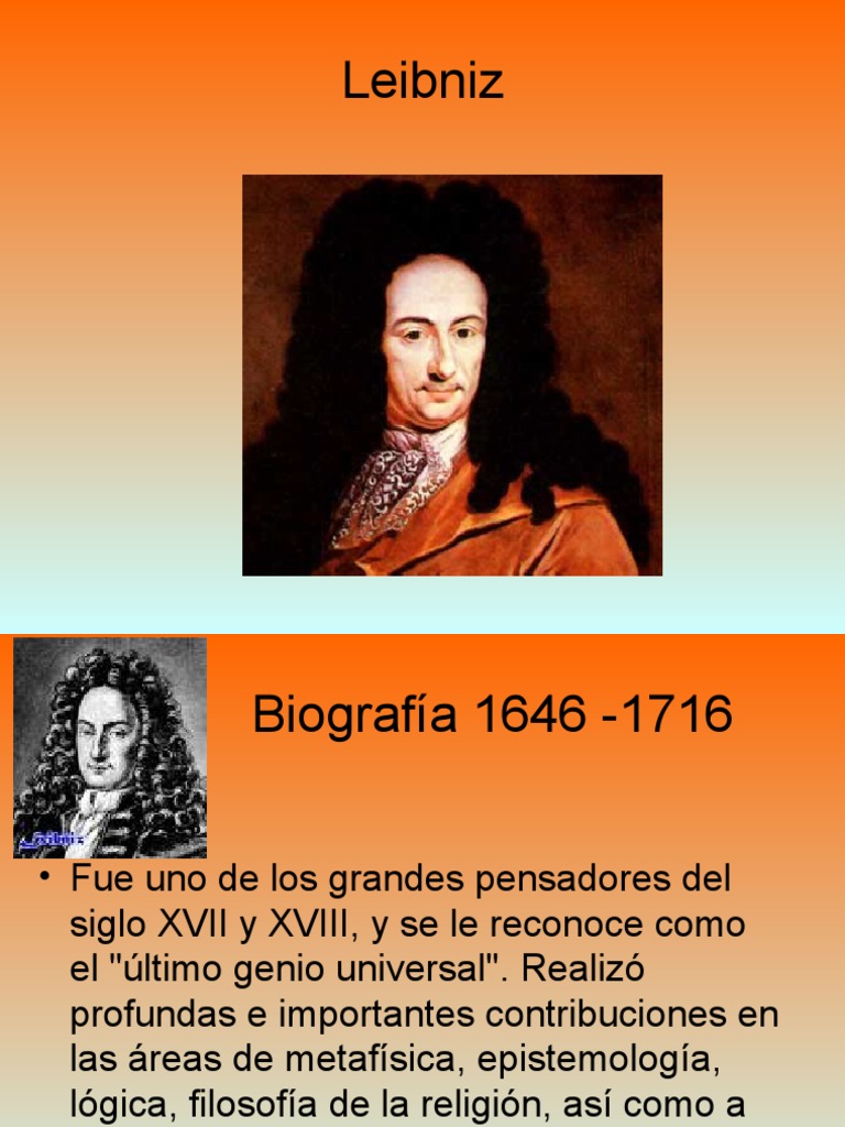 Leibniz | PDF | Gottfried Wilhelm Leibniz | Enseñanza de matemática, image size:768x1024