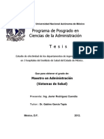 Tesis Estudio de Efectividad de Los Departamentos de Ingenieria Biomedica en 3 Hospitales Del Instituto de Salud Del Estado de Mexico