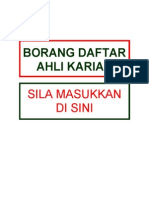 Borang Daftar Ahli Kariah