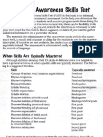 Phonological Awareness Skills Test