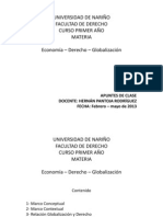 Henán Pantoja Rodríguez - Apuntes de Clase. Economía-Derecho-Globalización