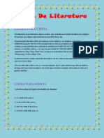 Tipos de Literatura