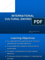 Chapter 7: International Cultural Environment