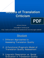 Assessing Translation