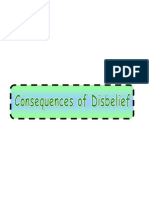 Belief & Disbelief Part 2-7 Consequences of Disbelief