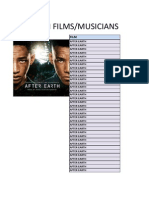 2013 Afm Films - Musicians Jan-Sept v3