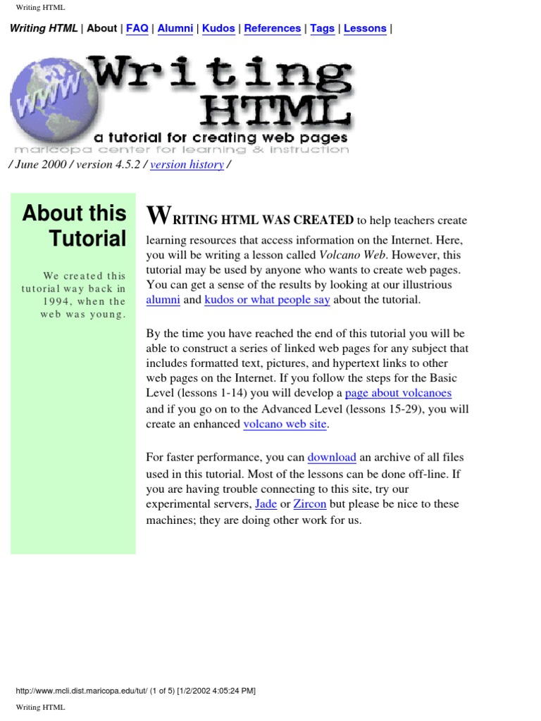 HTML Tutorials | PDF