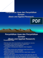 Penyelidikan Asas Dan Penyelidikan Gunaan