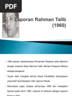 Laporan Rahman Talib (1960)