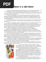 O fazer e o não fazer