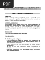 POP N09 - LIMPEZA E DESINFECÇÃO DE AMBIENTES