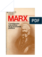 Contribución a la crítica de la Economía Política - Marx