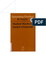 Mayrhofer Manfred Sanskrit Grammatik Mit Sprachvergleichende