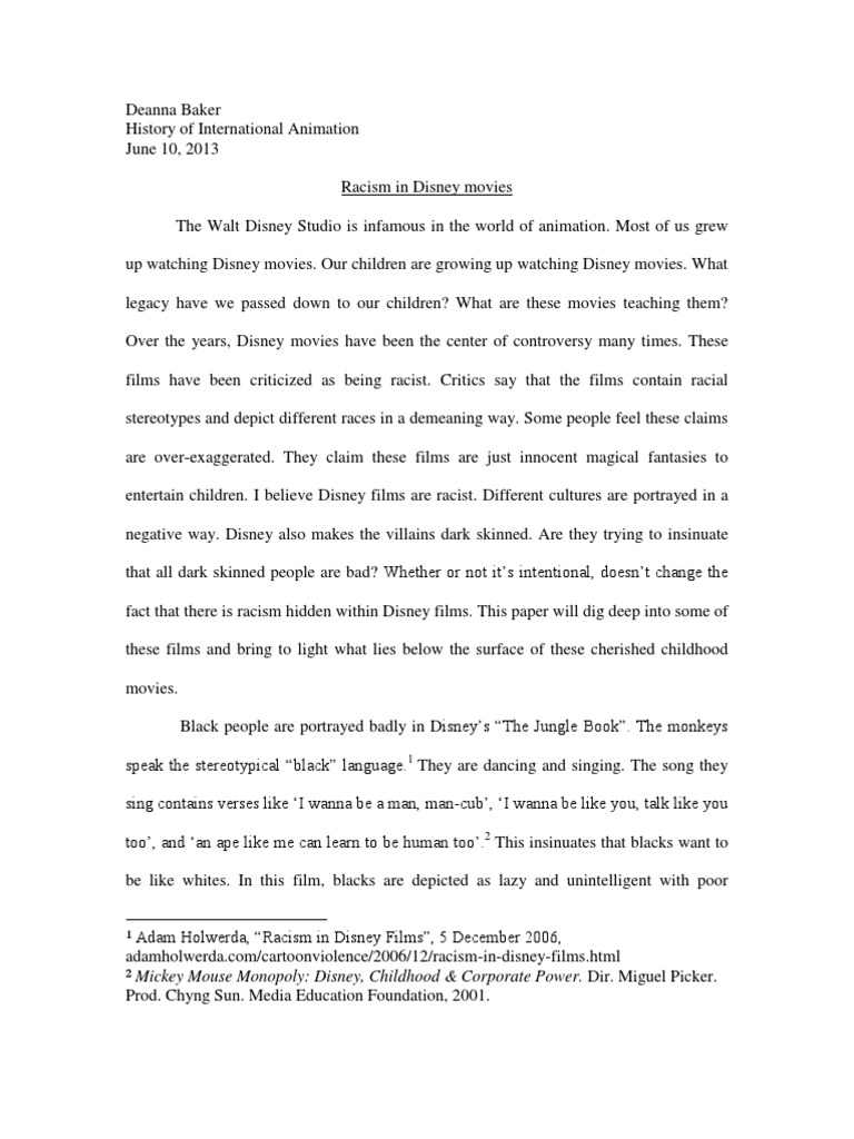 Tale as old as time: a textual analysis of race and gender in disney princess films picture