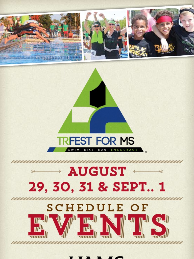 2013 TRIFEST For MS Event Program PDF Ironman Triathlon Triathlon