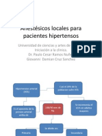 Anestésicos Locales para Pacientes Hipertensos