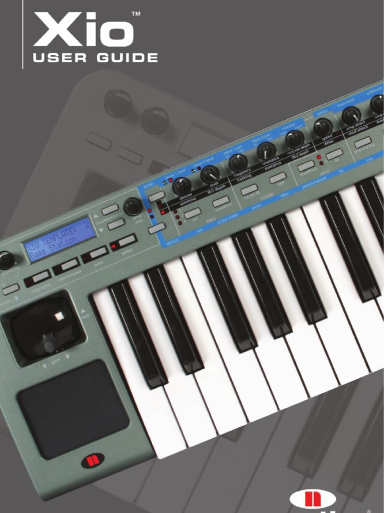 Novation Xio Synth Manual (English) | PDF | Synthesizer | Electronic Filter