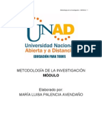 Metodologia de La Investigacion MODULO 2012 I