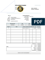 Hotel Invoice Template