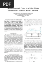 Bifurcation and Chaos in a Pulse Width Modulation Controlled Buck Converter