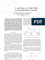 Bifurcation and Chaos in a Pulse Width Modulation Controlled Buck Converter
