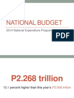 2014 National Budget and Pork Barrel