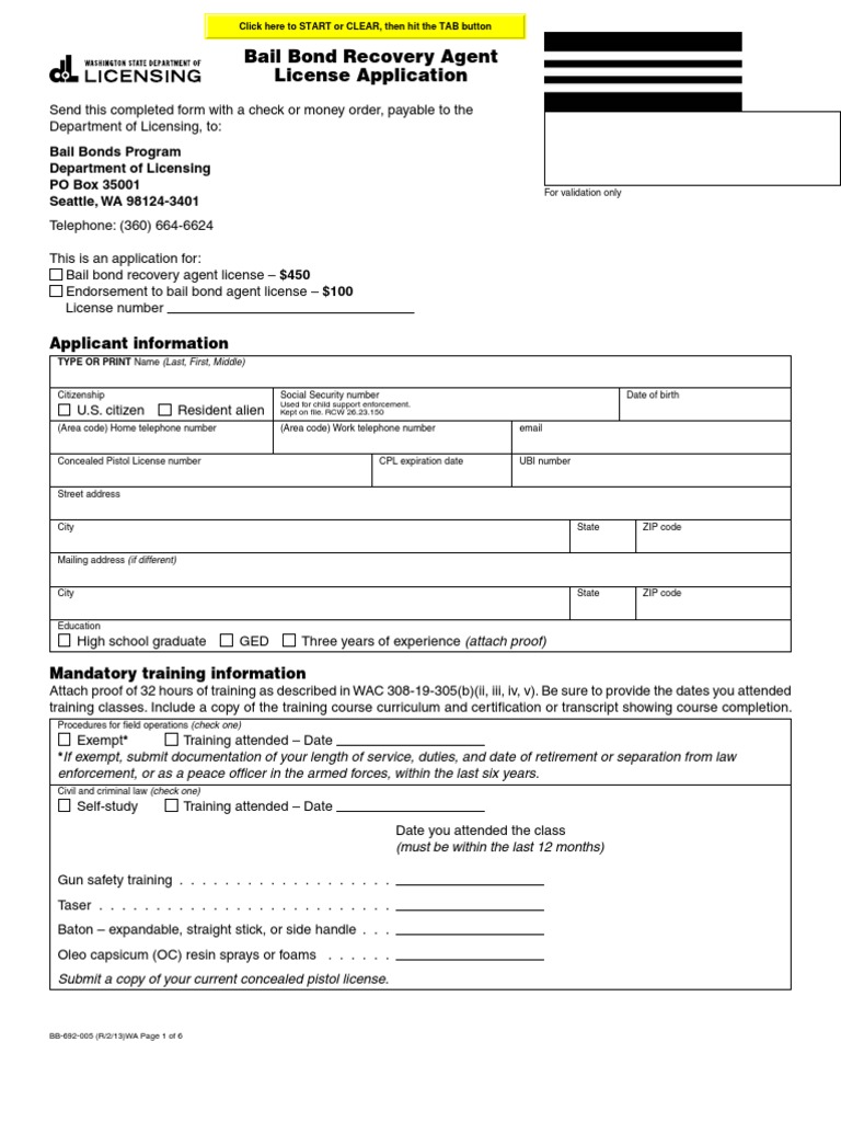 Bail License | PDF | Criminal Record | Federal Bureau Of Investigation