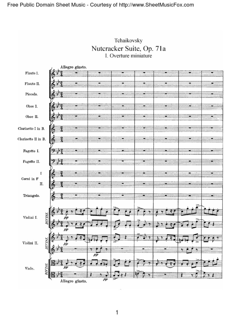 Tchaikovsky-Nutcracker Suite, Op. 71a | PDF