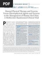 Download Manual Physical Therapy and Exercise Versus Electrophysical Agents and Exercise in the Management of Plantar Heel Pain - A Multicenter Randomized Clinical Trialpdf by Yuldash SN162881446 doc pdf
